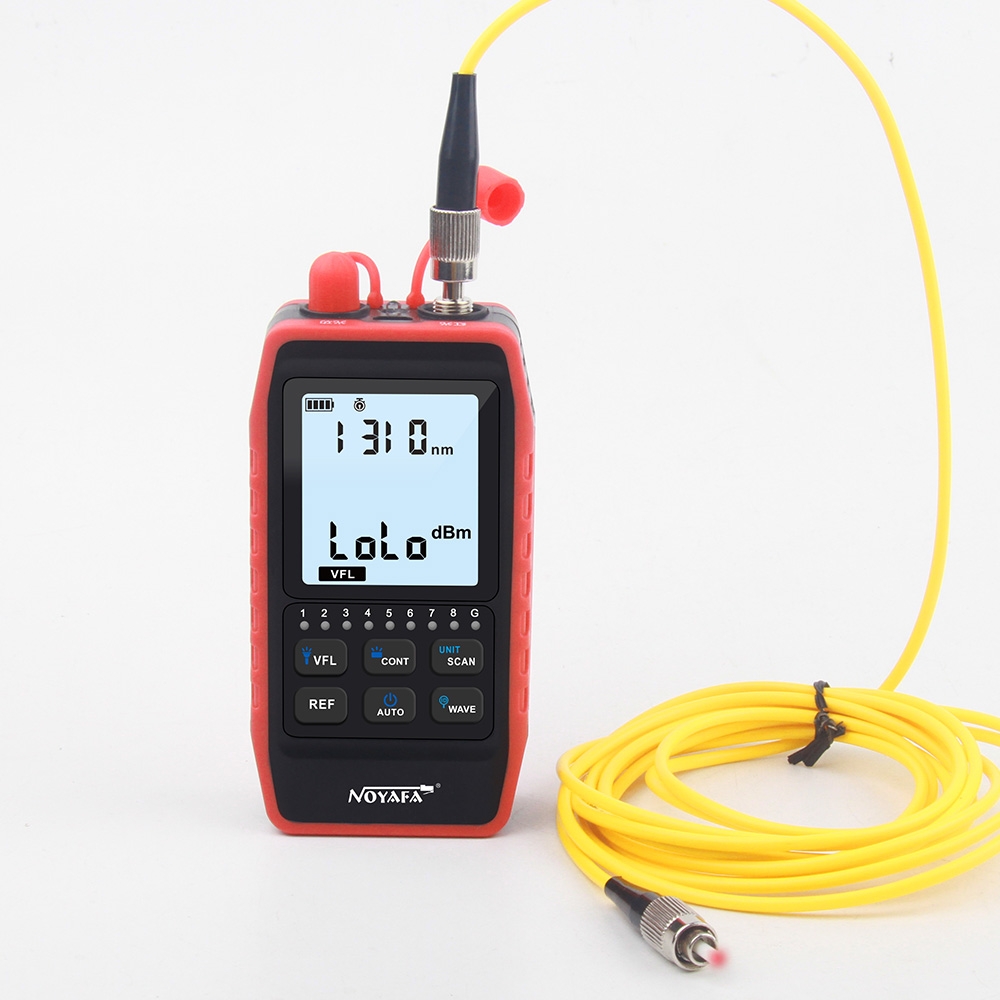 Máy đo công suất quang & test cáp NOYAFA NF-908S (OPM, VFL, RJ45, dò dây)