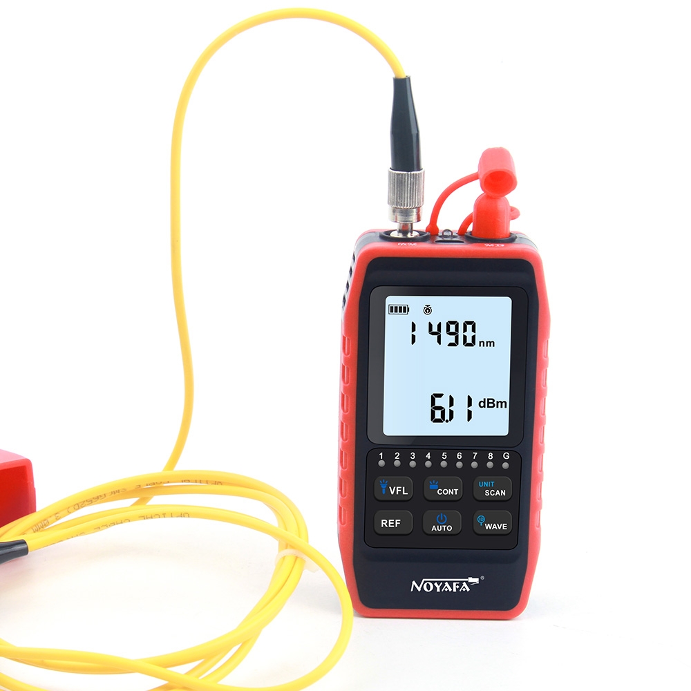 Máy đo công suất quang & test cáp NOYAFA NF-908S (OPM, VFL, RJ45, dò dây)