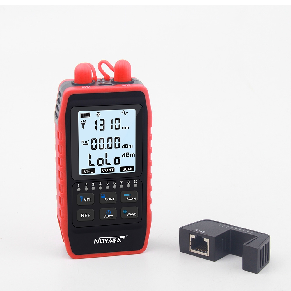 Máy đo công suất quang & test cáp NOYAFA NF-908S (OPM, VFL, RJ45, dò dây)