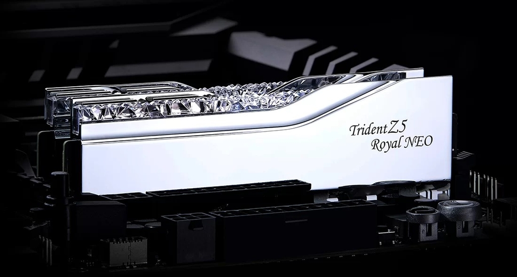 RAM PC G.SKILL Trident Z5 Royal Neo RGB F5-6000J3036F48GX2-TR5NS (96GB (2x48GB), DDR5-6000, CL30, bạc)