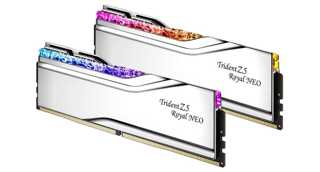 RAM PC G.SKILL Trident Z5 Royal Neo RGB F5-8000J4048G24GX2-TR5NS (48GB (2x24GB), DDR5-8000, CL40, bạc)