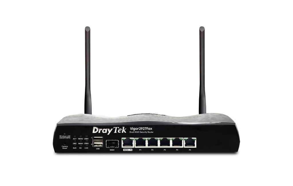Router Wi-Fi DrayTek Vigor2927Fax (Dual-WAN, SFP, Wi-Fi 6 AX3000, 50 VPN)