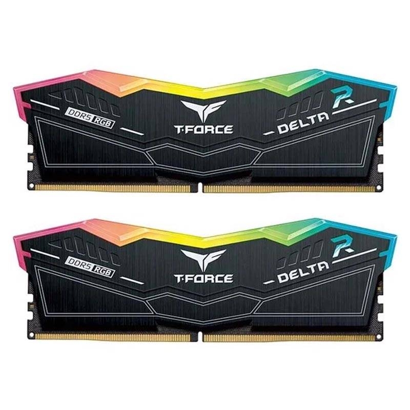 RAM TeamGroup T-Force Delta RGB 32GBx2 DDR5 5600Mhz Black/White