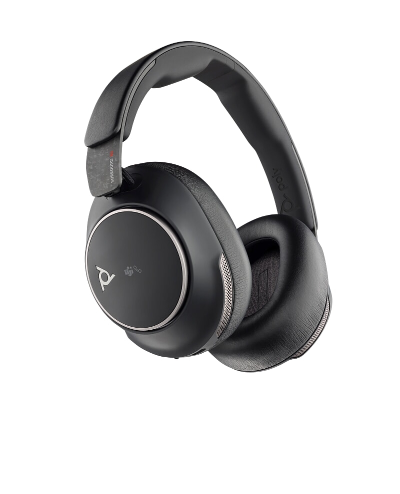 Tai nghe không dây Poly Voyager Surround 80 UC Microsoft Teams USB-C 8H2G3AA (ANC thích ứng, Bluetooth, kèm BT700 và adapter USB-C/A)