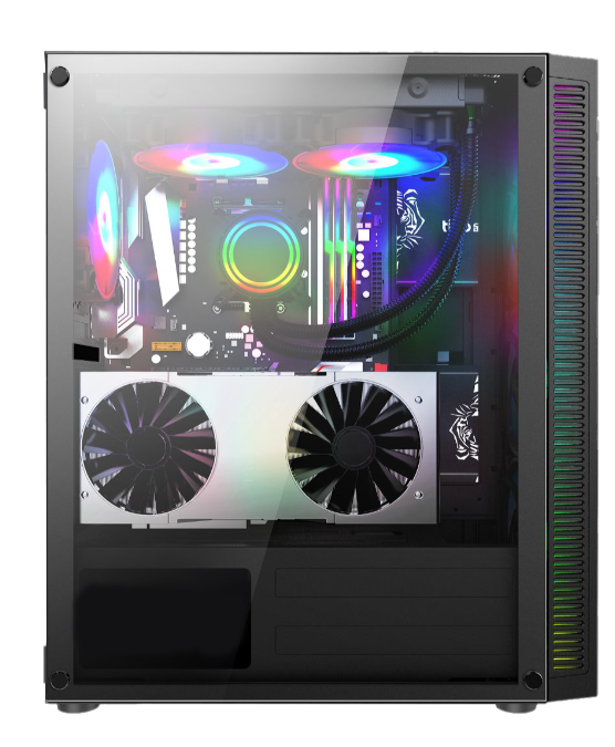 Thùng máy Magic Luxury I - Black sẵn 4 Fan