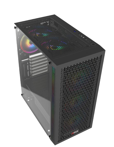 Thùng máy Magic Luxury I - Black sẵn 4 Fan