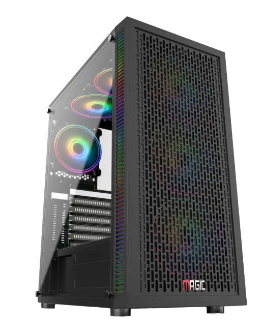 Thùng máy Magic Luxury I - Black sẵn 4 Fan