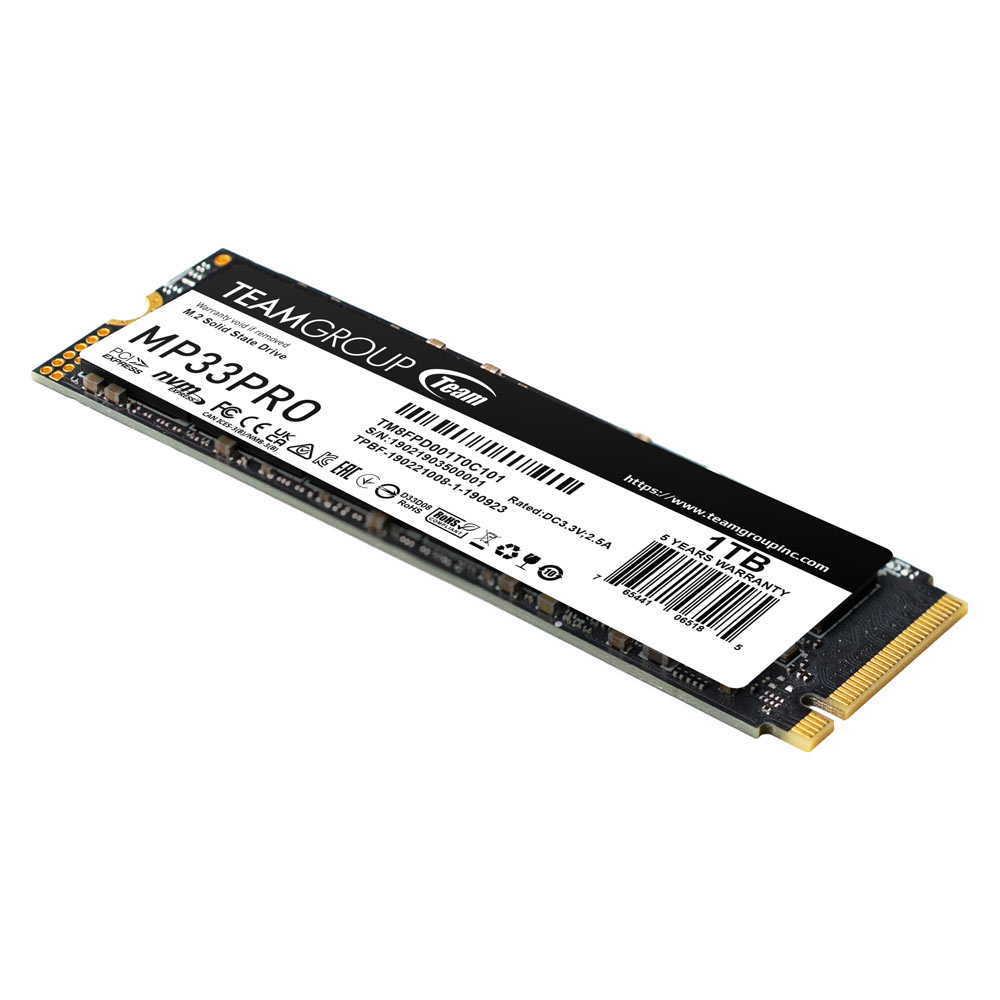Ổ cứng SSD TeamGroup MP33 PRO (1TB, M.2, PCIe Gen3x4)