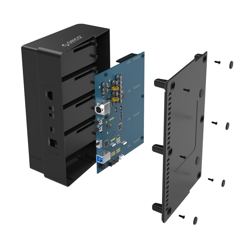 Đế ổ cứng (Docking) Orico 6648US3-C 4 khe cắm SATA 3 USB 3.0 - Tốc độ 5Gbps