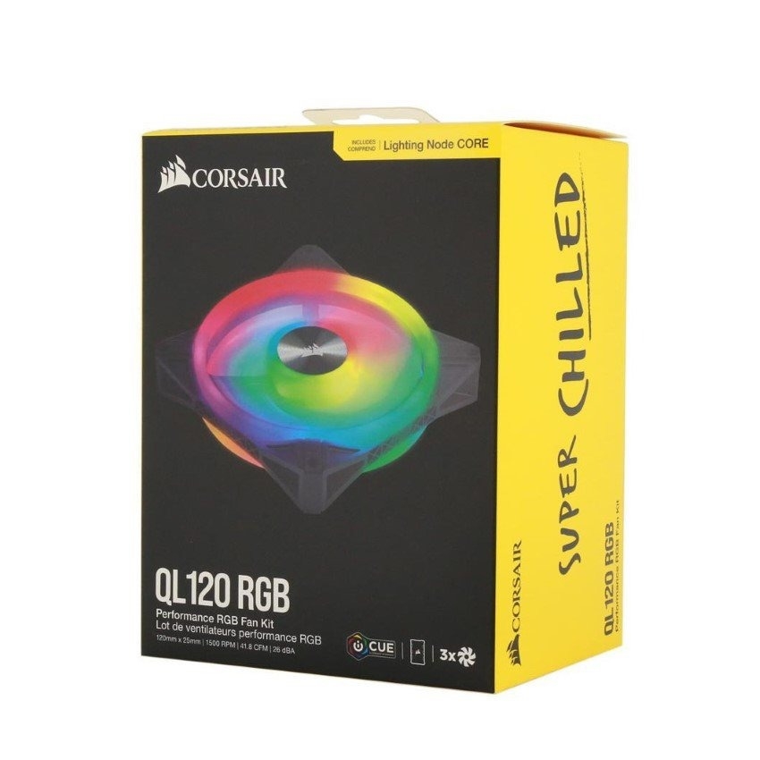 Bộ 3 quạt 120mm Corsair QL120 RGB (CO-9050098-WW)