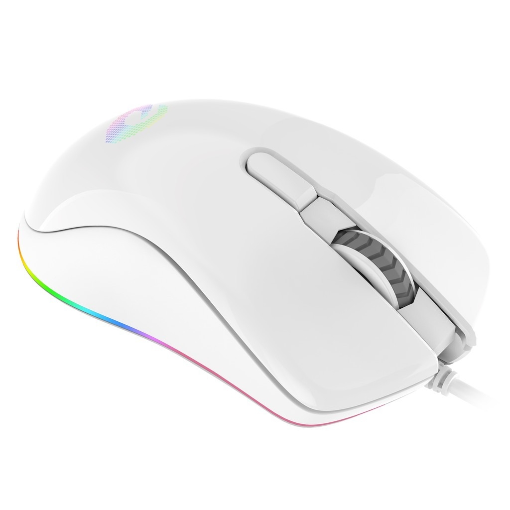 Chuột Gaming DareU EM908 WHITE (ARTIC/ Led RGB/ Bravo Sensor)