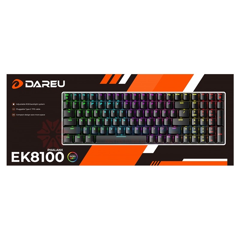 Bàn phím cơ DareU EK8100 RGB Red Switch