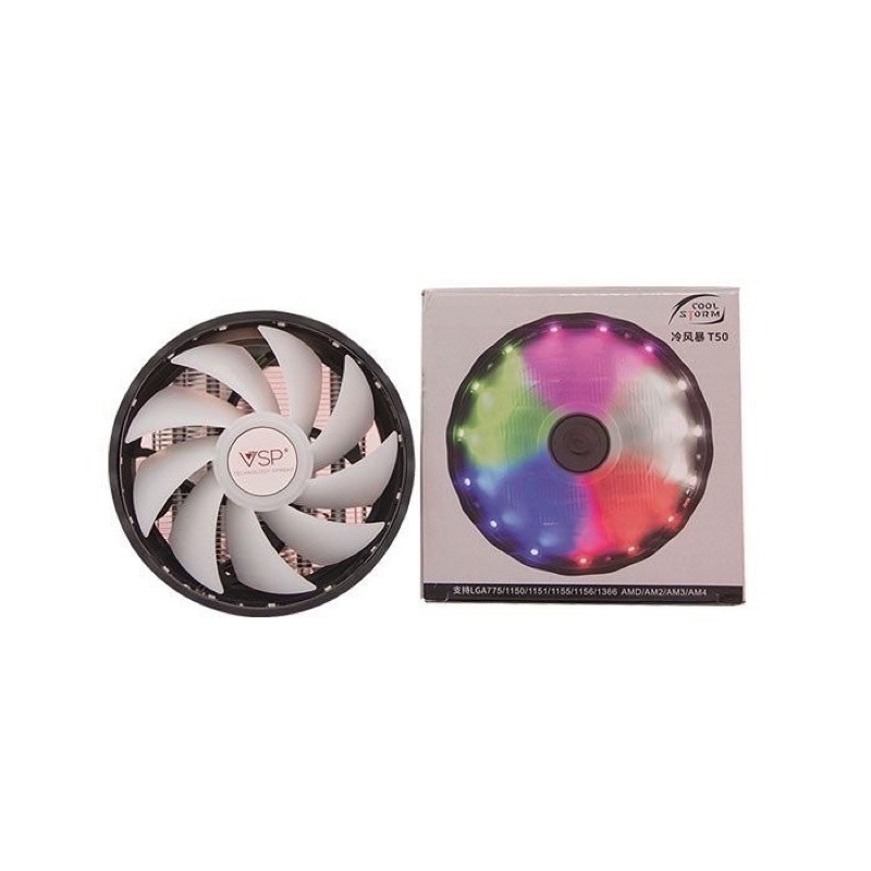 Tản Nhiệt CPU VSP T50-4U 12cm Led RGB