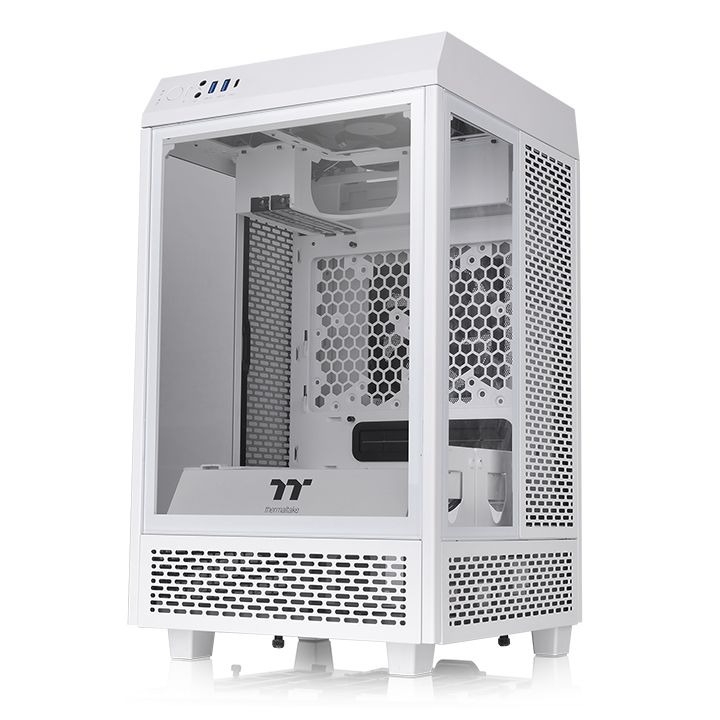 Case Thermaltake Tower 100 Snow Mini Chassis White Sẵn 2 Fan
