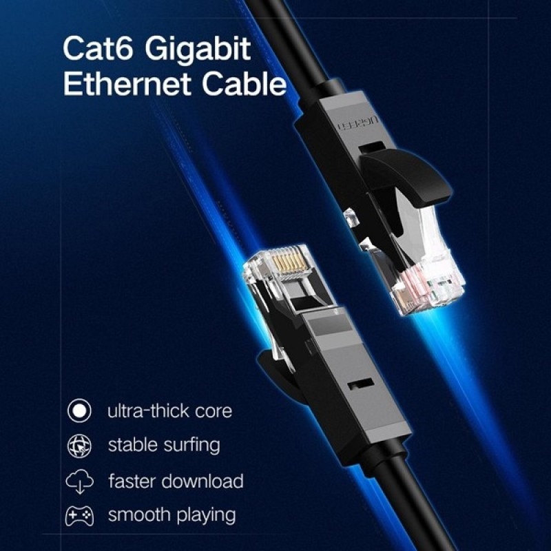 Cáp CAT6 Patch Cord UTP 26AWG Dài 5M - UGREEN 20162