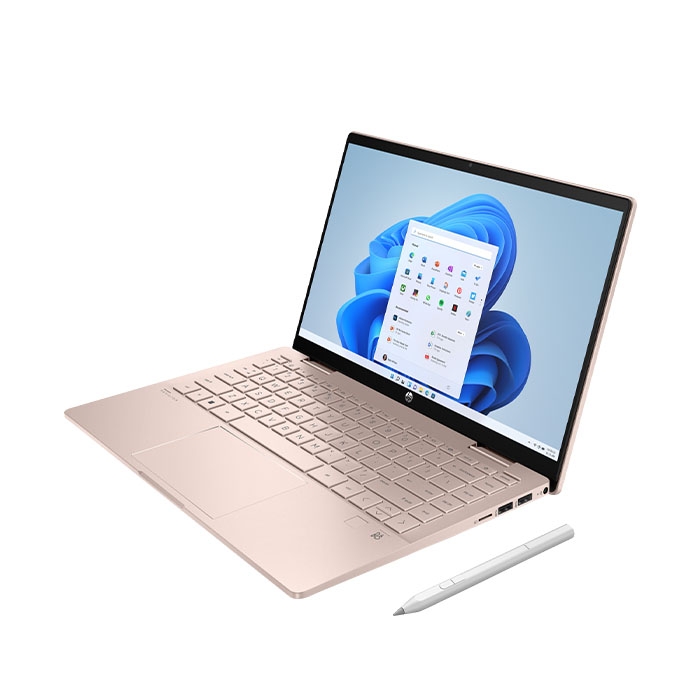 Laptop HP Pavilion X360 14-ek0134TU 7C0P8PA (Core i5-1235U | 8GB | 512GB | Intel Iris Xe | 14 inch FHD | Cảm ứng | Win 11 | Vàng)