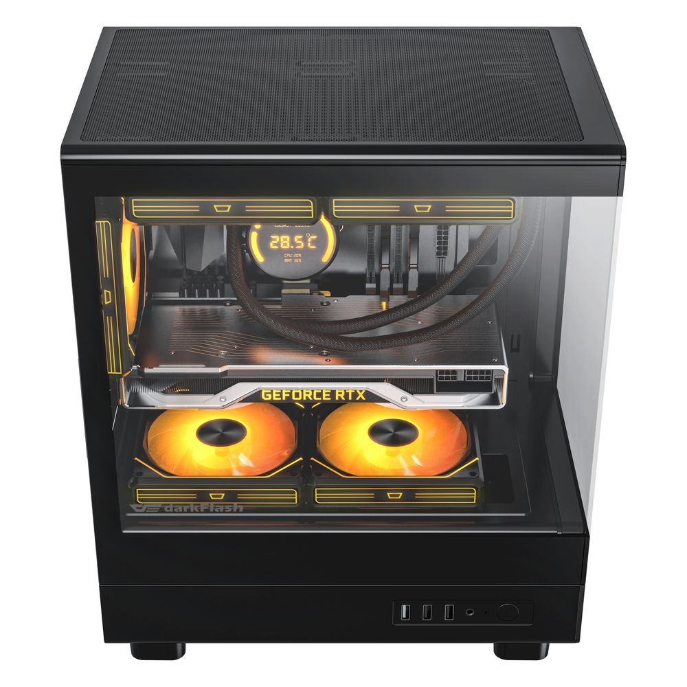 VỎ CASE DARKFLASH DB330M MESH BLACK (M-ATX, CHƯA FAN)
