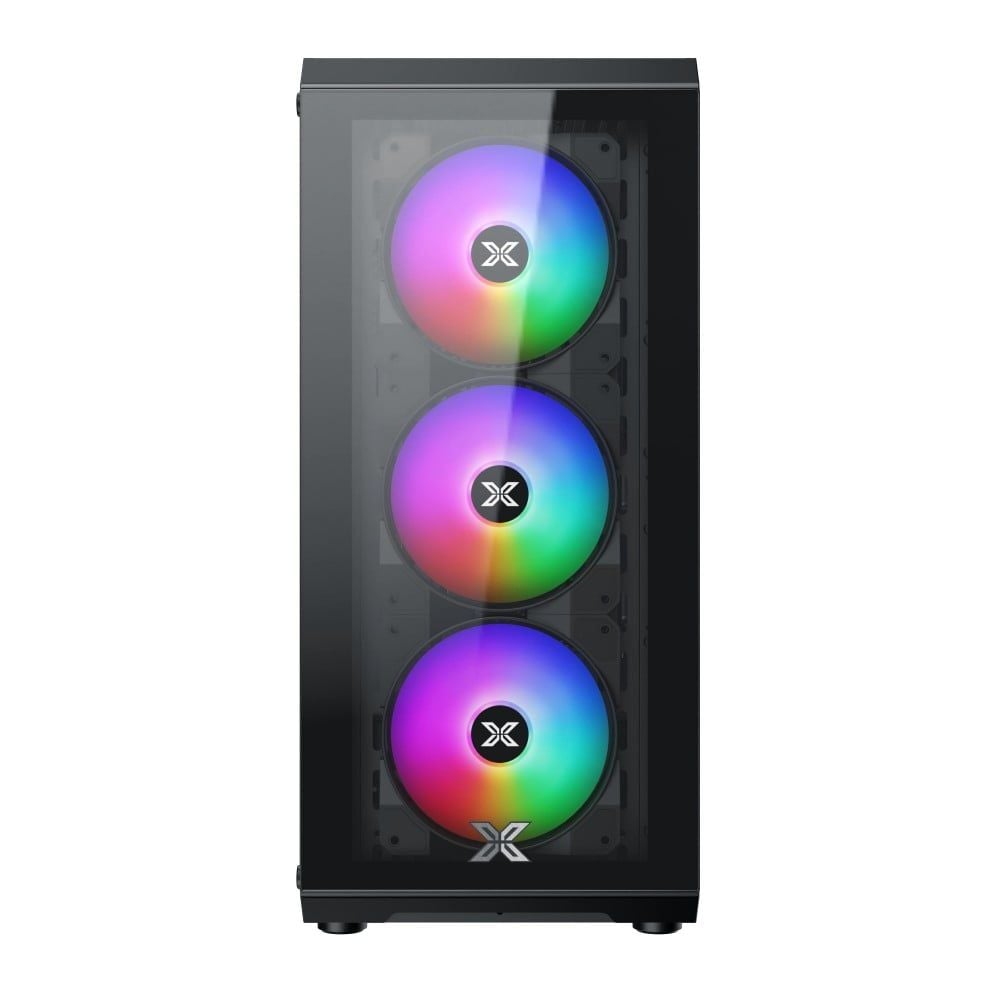 Thùng máy Case XIGMATEK FLY 3F - Đen | Kèm 3 fan RGB (EN42553)