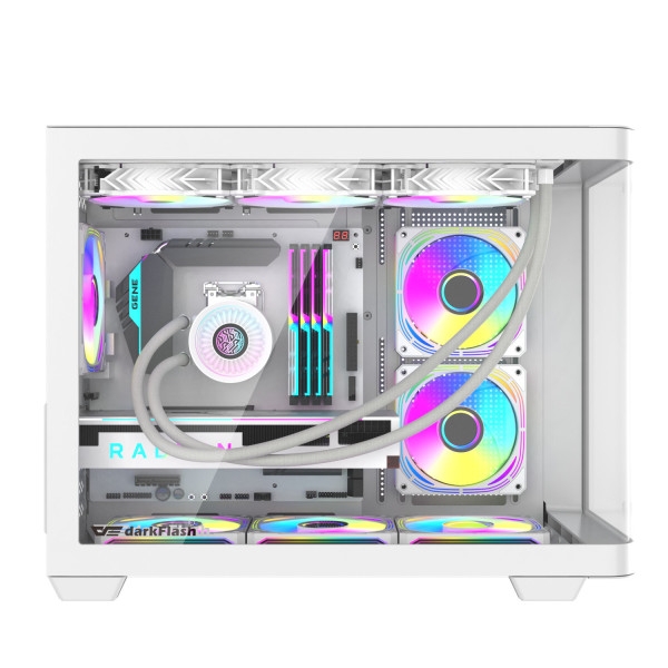 VỎ CASE DARKFLASH L285M WHITE (M-ATX ,ITX/RAD 360/KHÔNG FAN)
