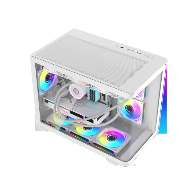 VỎ CASE DARKFLASH L285M WHITE (M-ATX ,ITX/RAD 360/KHÔNG FAN)