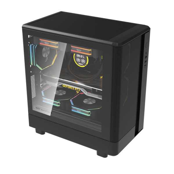 VỎ CASE MÁY TÍNH DARKFLASH DB330M MESH (M-ATX, CHƯA FAN)