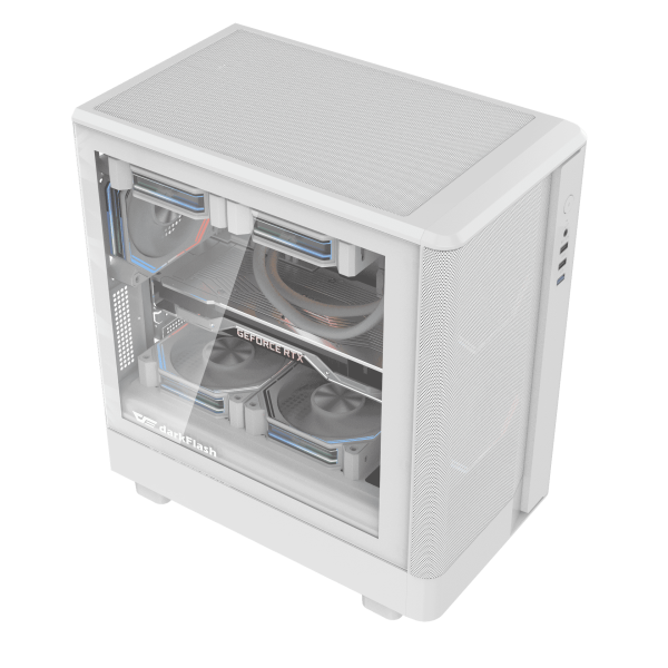 VỎ CASE DARKFLASH DB330M MESH WHITE (M-ATX, CHƯA FAN)