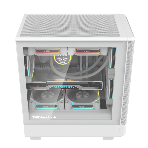 VỎ CASE DARKFLASH DB330M MESH WHITE (M-ATX, CHƯA FAN)