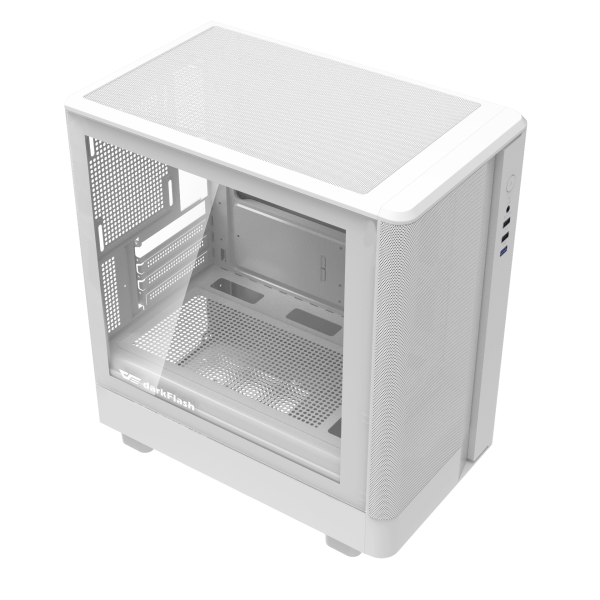VỎ CASE DARKFLASH DB330M MESH WHITE (M-ATX, CHƯA FAN)