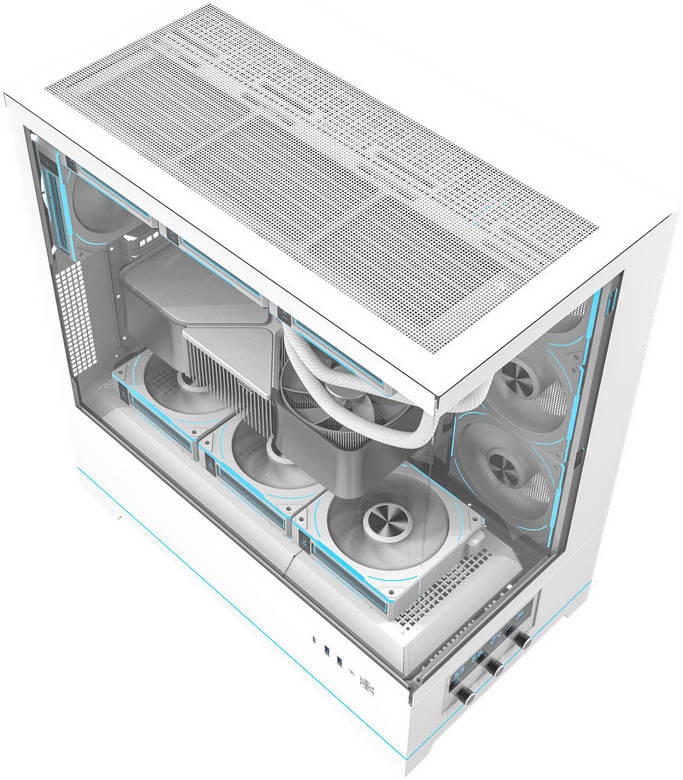 Vỏ case DarkFlash DY451 Pro White