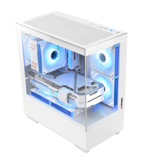 Vỏ Case MAGIC MIX FULL TOWER White sẵn 3 Fan