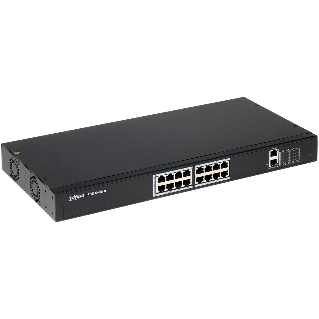 Switch PoE 16 Port DAHUA DH-PFS4018-16P-250