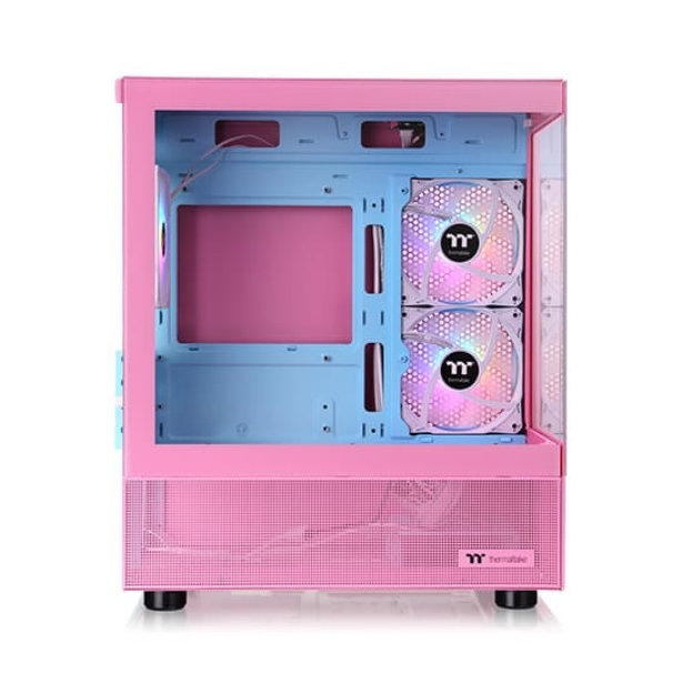 Thùng máy Thermaltake View 170 TG ARGB Snow Micro Chassis - Pink - có sẵn 3 Fan Led
