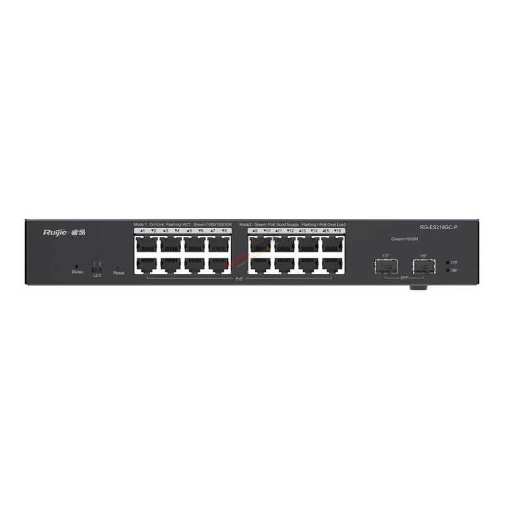 Thiết bị mạng HUB -SWITCH Ruijie RG-ES218GC-P