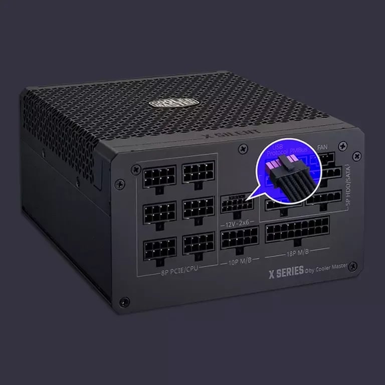 Nguồn máy tính Cooler Master X Silent Edge Platinum 1100 230V (1100W, 80 PLUS Platinum, Fully Modular, Fanless) - MPS-B001-AZBP-NBEU