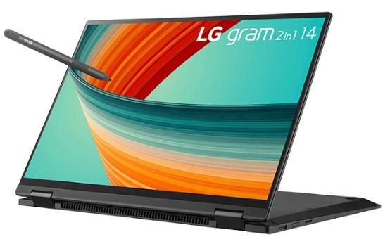 Laptop LG Gram 2 IN 1 2023 14T90R-G.AH55A5 (i5-1340P | 16GB | 512GB | Intel Iris Xe Graphics | 14' WUXGA 99% DCI-P3 Touch | Win 11)