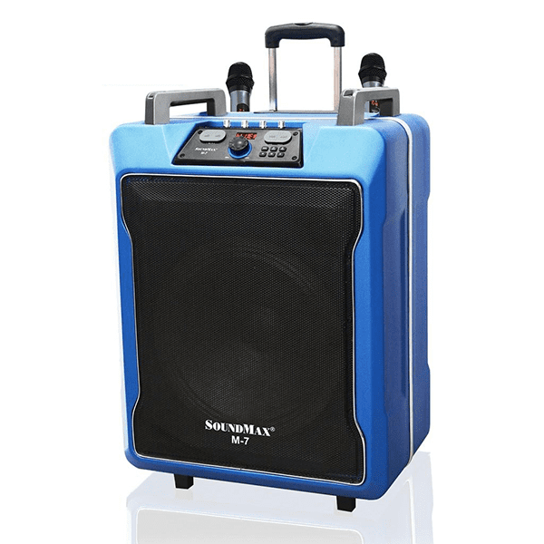 Loa kéo SoundMax M7 (120W RMS, Bluetooth 4.0, 2 micro không dây)