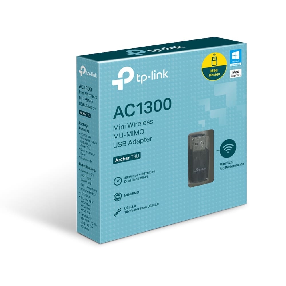 USB WIFI TP-Link Archer T3U (Chuẩn AC/ AC1300Mbps/ Ăng-ten ngầm)
