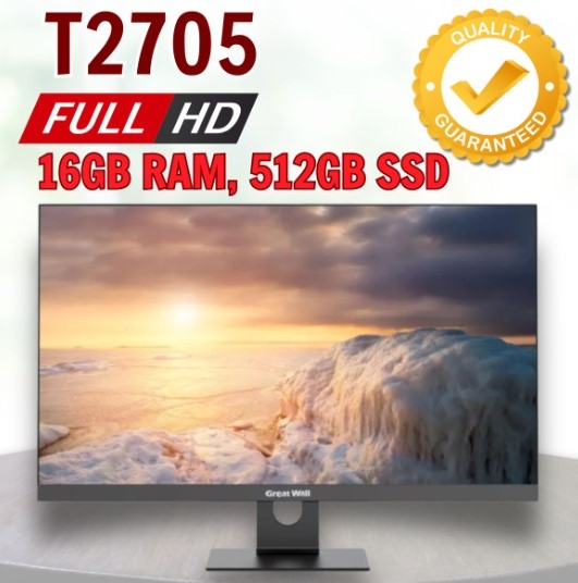 Destop all in one pc Great Wall T2705 AIO TA251657 - Core i5-12450H, 16GB RAM, 512GB SSD - Màn 27