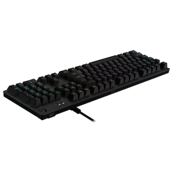 Bàn phím cơ Gaming Logitech G512 Carbon GX Brown 920-009354 (LIGHTSYNC RGB, USB Passthrough, Đen)