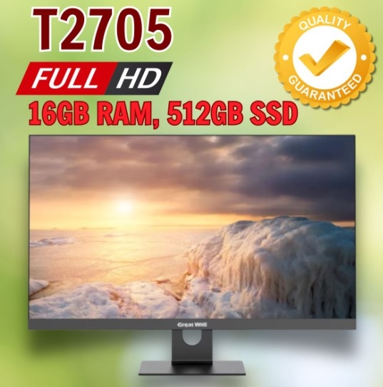 Máy tính để bàn Liền màn Great Wall T2705 AIO TA371657 - Core i7-13620H, 16GB RAM, 512GB SSD - Màn 27