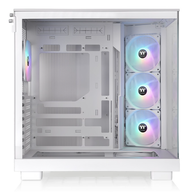 Case Thermaltake Mid Tower View 380 XL TG ARGB Snow sẵn 4 Fan Led
