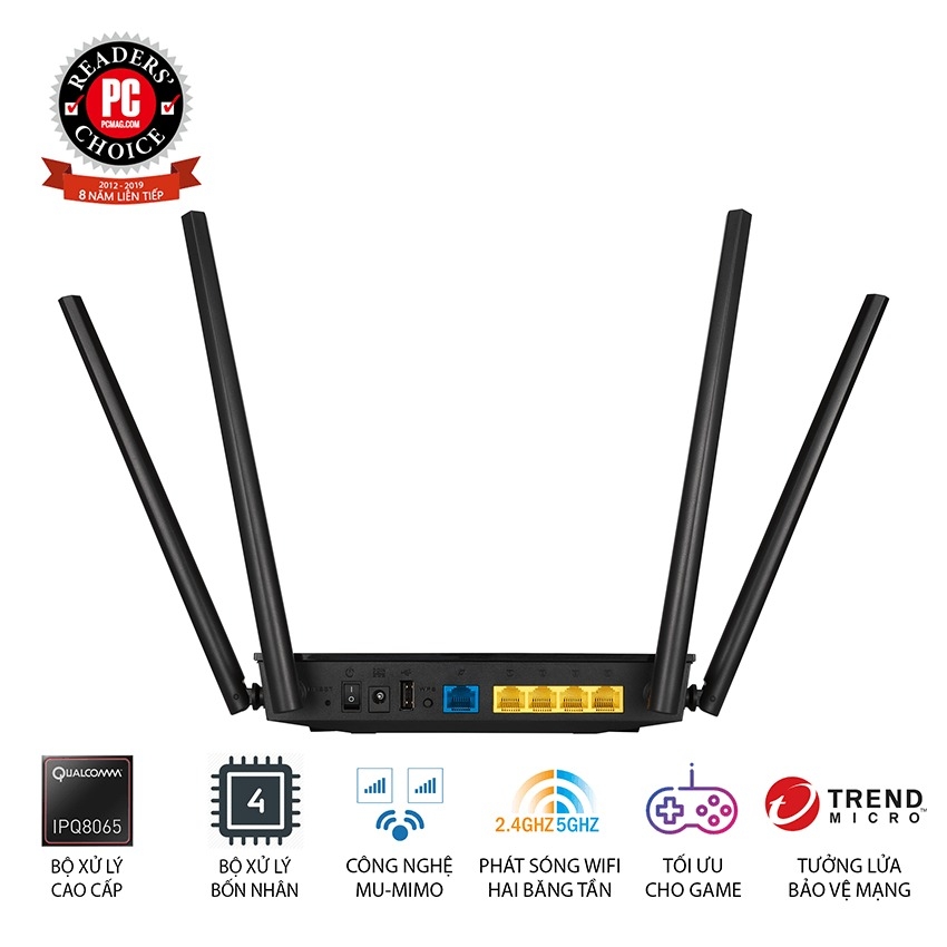 Router wifi ASUS RT-AC1500UHP AC1500