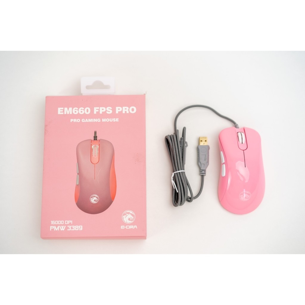 Chuột E-DRA EM660 Pro FPS Pink