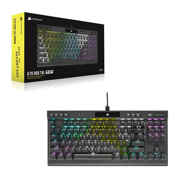 Bàn phím cơ Corsair K70 TKL RGB Champion Series Red Switch CH-9119010-NA