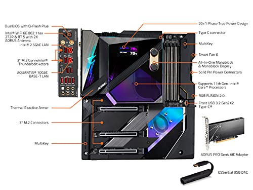 MAINBOARD GIGABYTE Z590 AORUS XTREME WATERFORCE