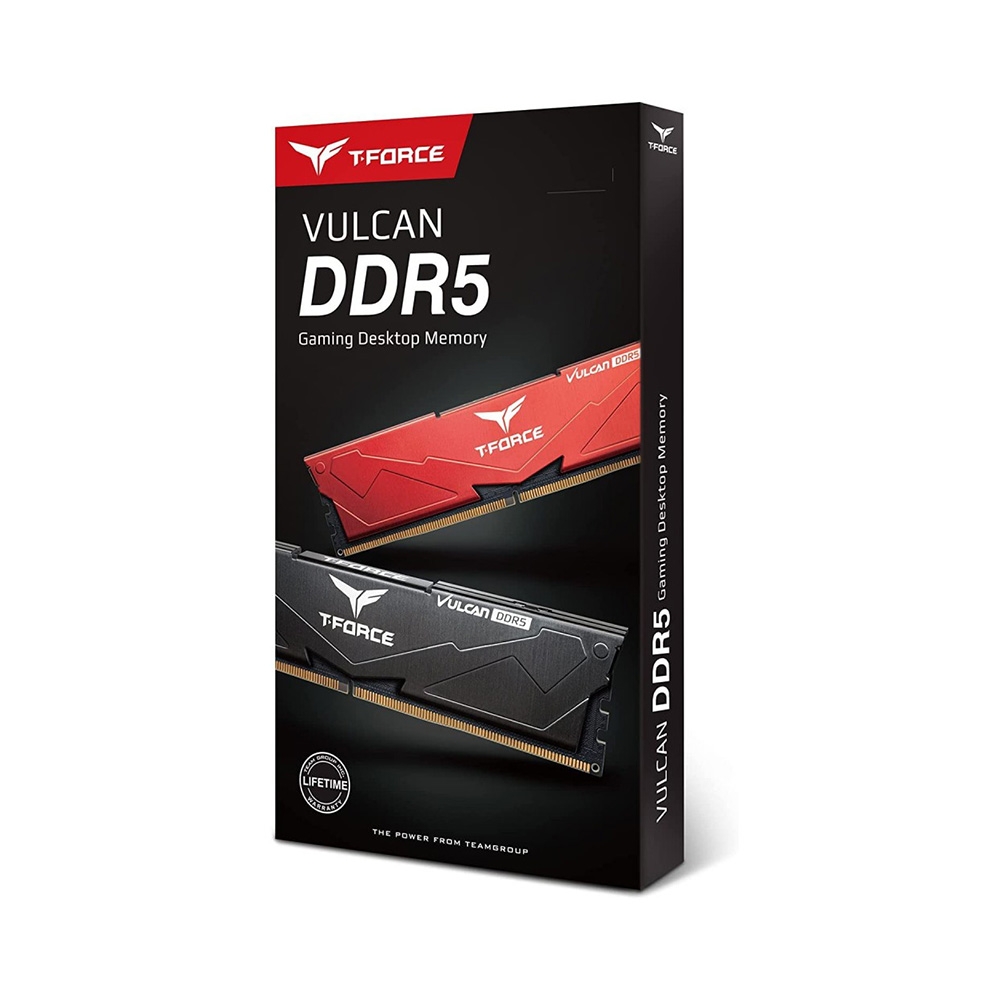 RAM PC TeamGroup T-FORCE VULCAN 16GB DDR5 6000MHz (Black/Red)
