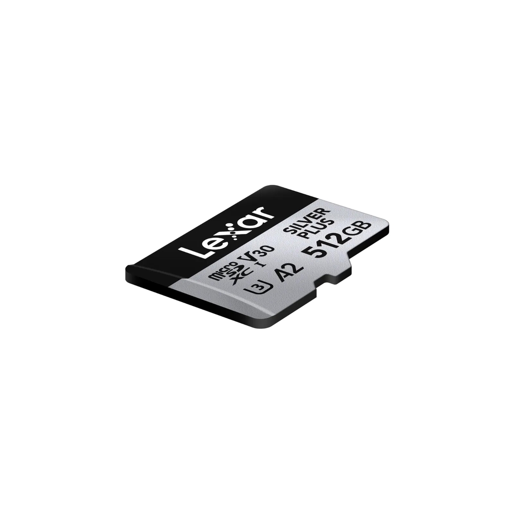 Thẻ nhớ Lexar Professional SILVER PLUS LMSSIPL512G-BNANG (512GB, microSDXC UHS-I, đọc 205MB/s, ghi 150MB/s)