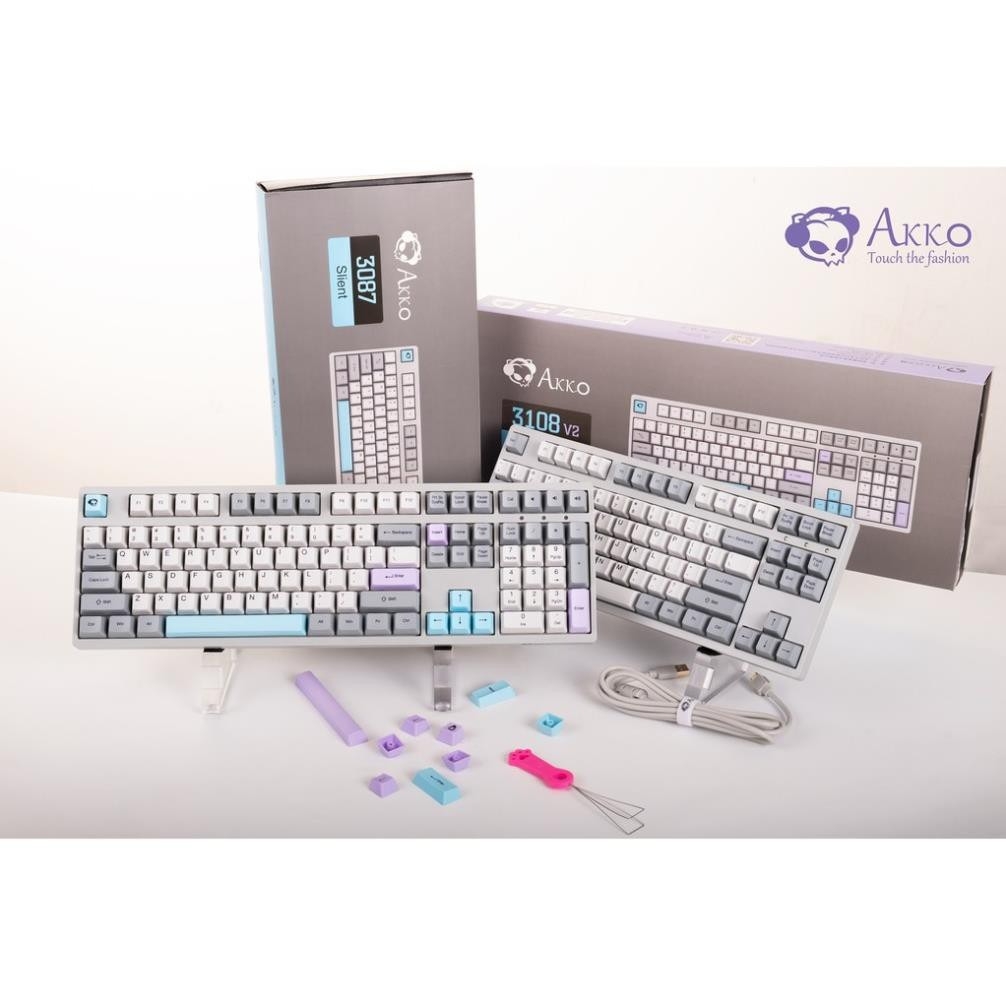 Bàn phím cơ AKKO 3108 Silent (Switch Blue)