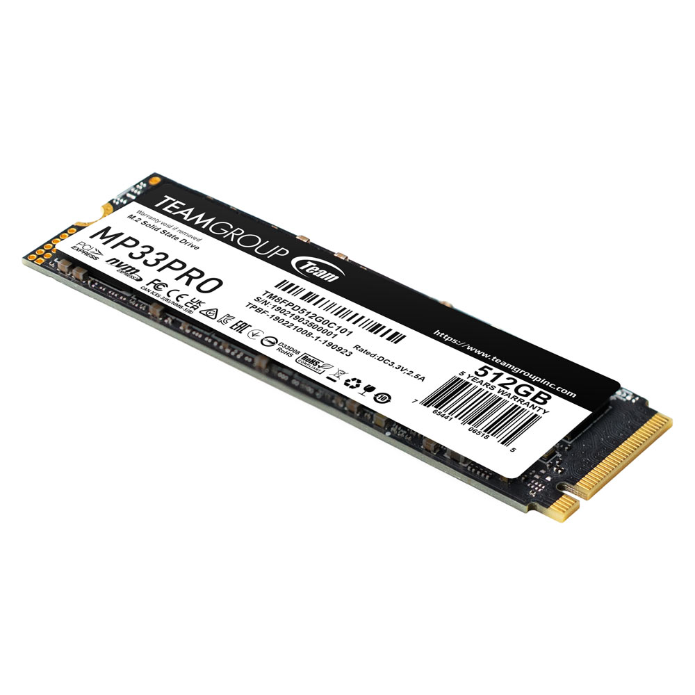 Ổ cứng SSD TeamGroup MP33 PRO (512GB, M.2, PCIe Gen3x4)