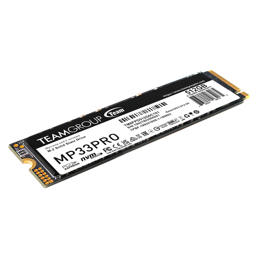 Ổ cứng SSD TeamGroup MP33 PRO (512GB, M.2, PCIe Gen3x4)